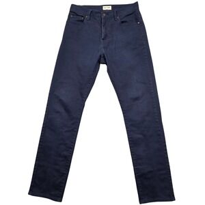 Line of Trade The Officer Chino Pants Straight Leg Navy Blue Mens 30x32